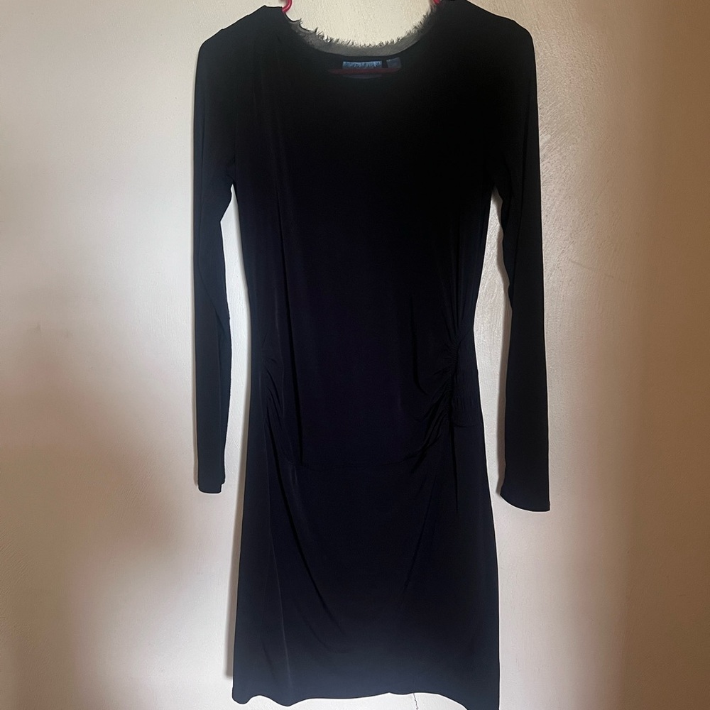 Simply Vera Vera Wang Elegant Black Long Sleeve Dress